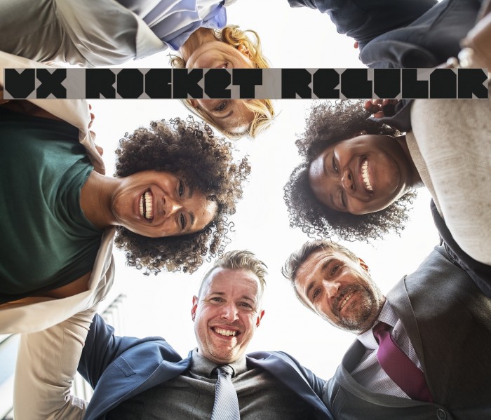 VX Rocket Regular Font examples