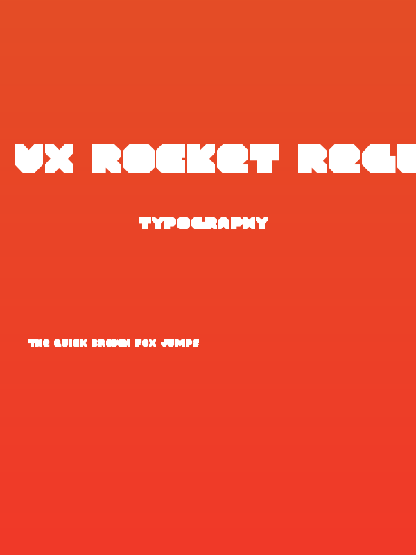 VX Rocket Regular Poster