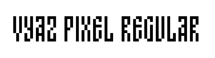 Vyaz Pixel Regular  Free Fonts Download