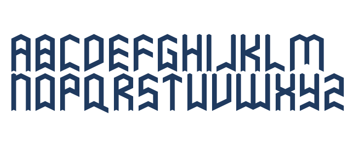 Vympel by PentaDraw Lowercase