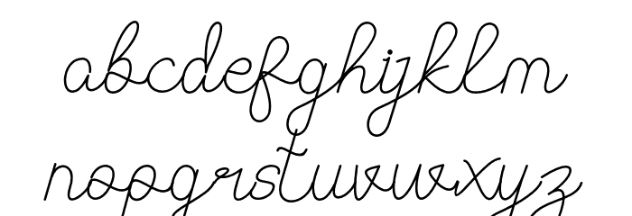 Vyodra Font LOWERCASE