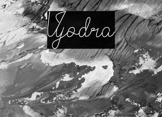 Vyodra Font examples