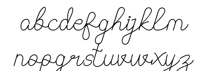 Vyodra Font LOWERCASE