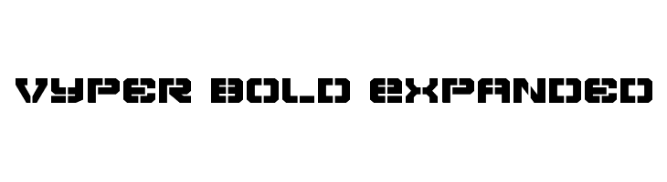 Vyper Bold Expanded  Fuentes Gratis Descargar
