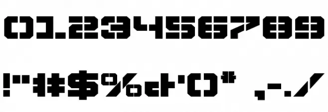 Vyper Bold Expanded Font OTHER CHARS