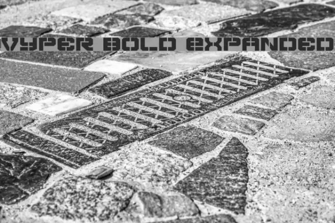 Vyper Bold Expanded Font examples