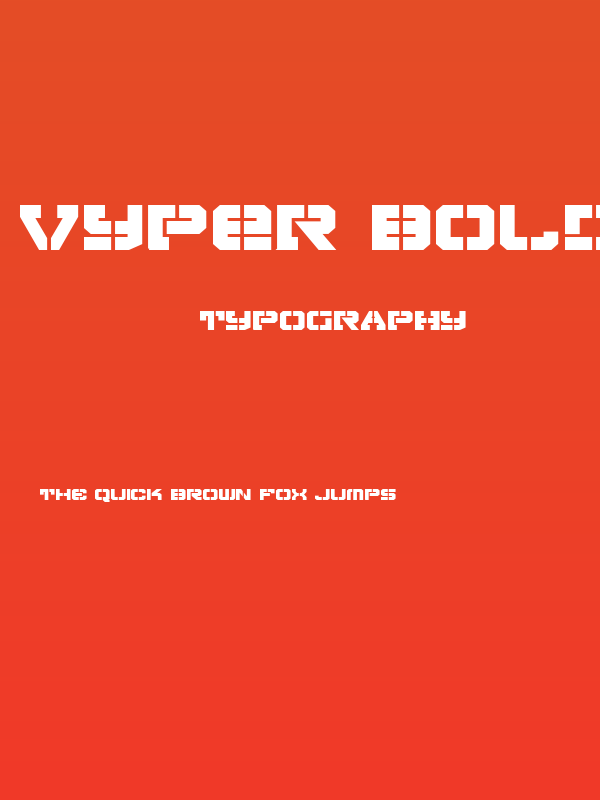 Vyper Bold Expanded Poster