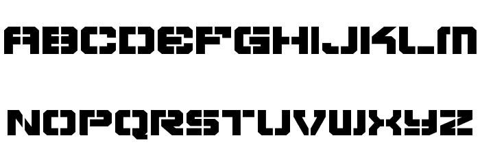 Vyper Bold Expanded Font LOWERCASE