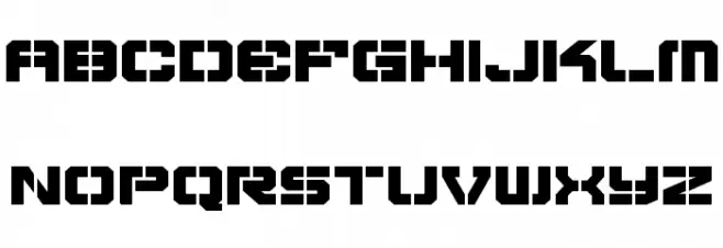 Vyper Bold Expanded Schriftart Kleinbuchstaben