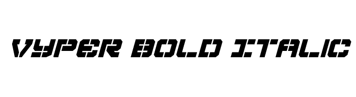 Vyper Bold Italic  Скачать бесплатные шрифты