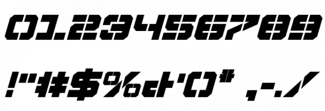 Vyper Bold Italic Polices AUTRES CHARS