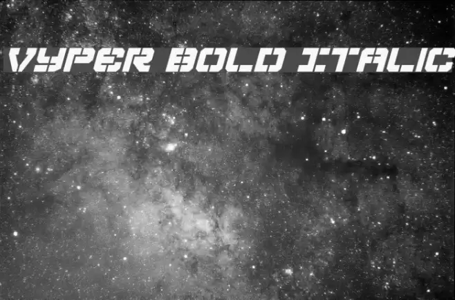 Vyper Bold Italic Polices examples