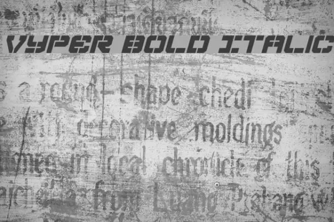 Vyper Bold Italic Polices examples