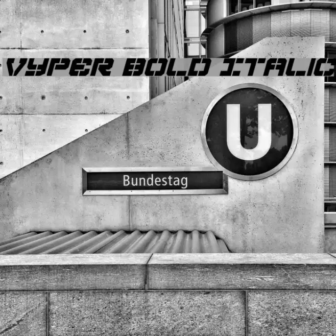 Vyper Bold Italic Polices examples