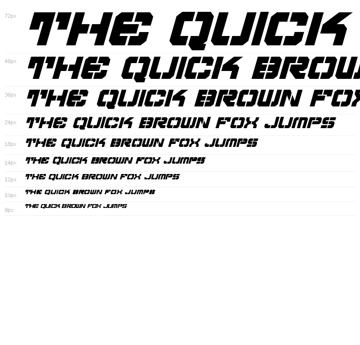 Vyper Bold Italic Waterfall