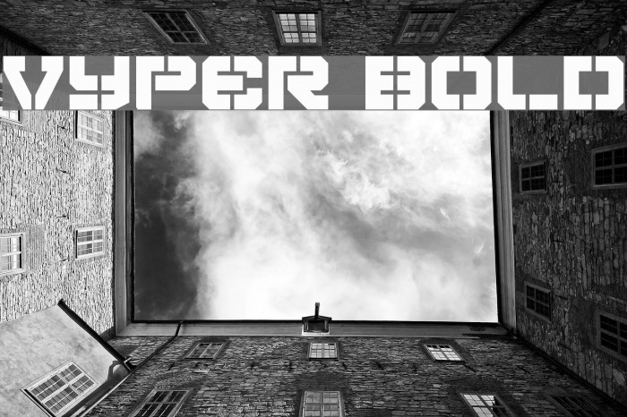 Vyper Bold Font examples