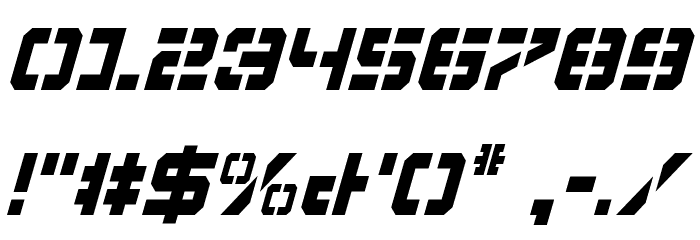 Vyper Condensed Italic Font OTHER CHARS
