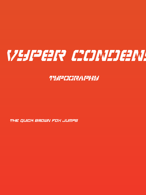 Vyper Condensed Italic Poster