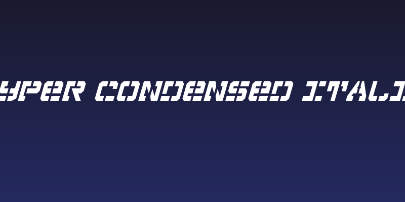 Vyper Condensed Italic Social Header