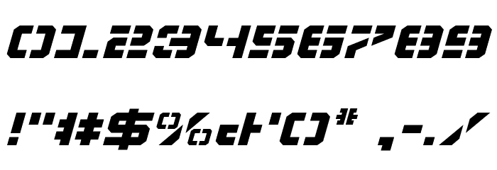 Vyper Expanded Italic Font OTHER CHARS