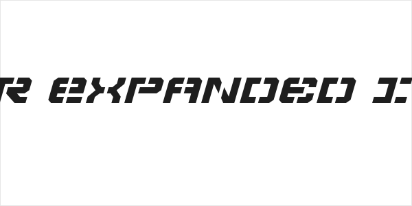 Vyper Expanded Italic Logo