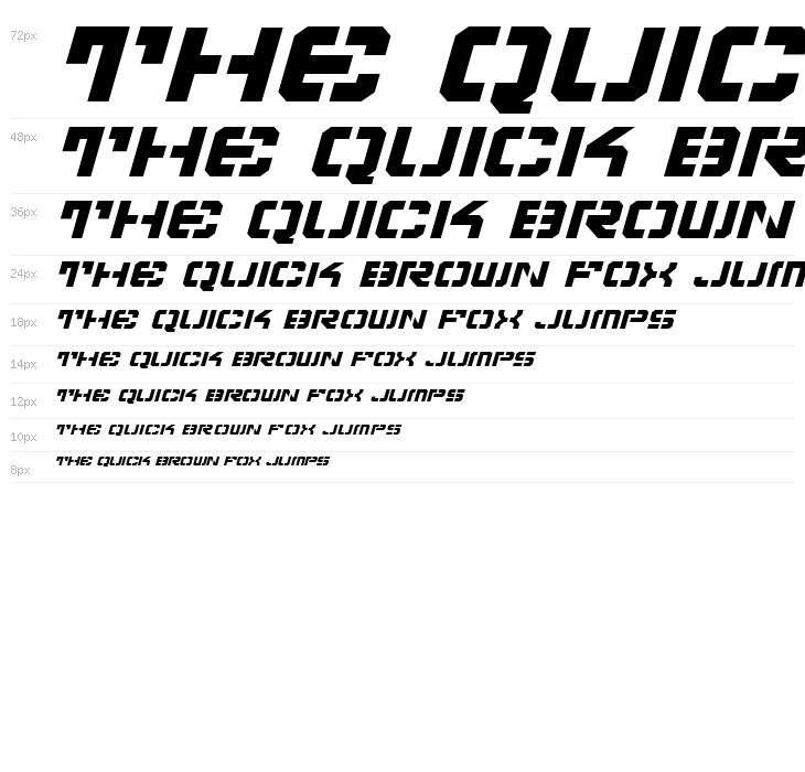 Vyper Expanded Italic Waterfall