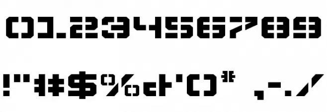 Vyper Expanded Font OTHER CHARS