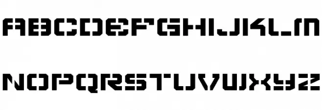 Vyper Expanded Font LOWERCASE