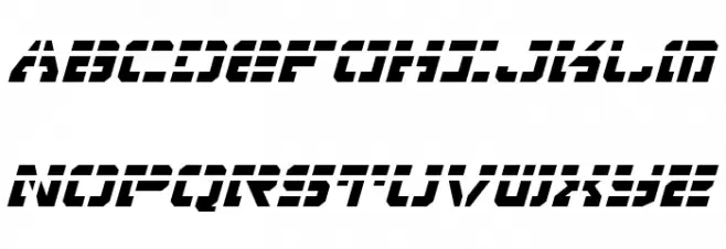 Vyper Laser Italic Шрифта ВЕРХНИЙ