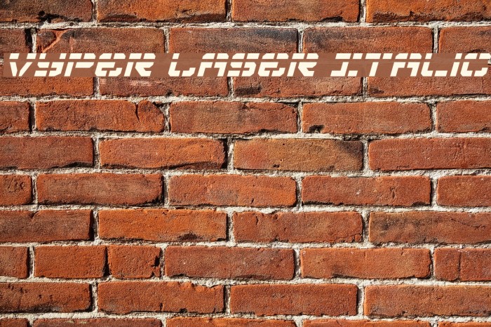 Vyper Laser Italic Font examples