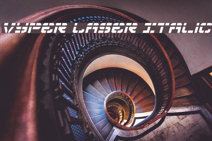 Vyper Laser Italic Font examples