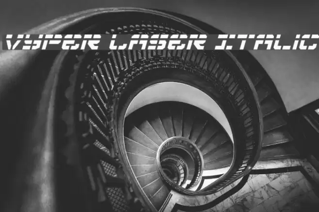 Vyper Laser Italic Schriftart examples