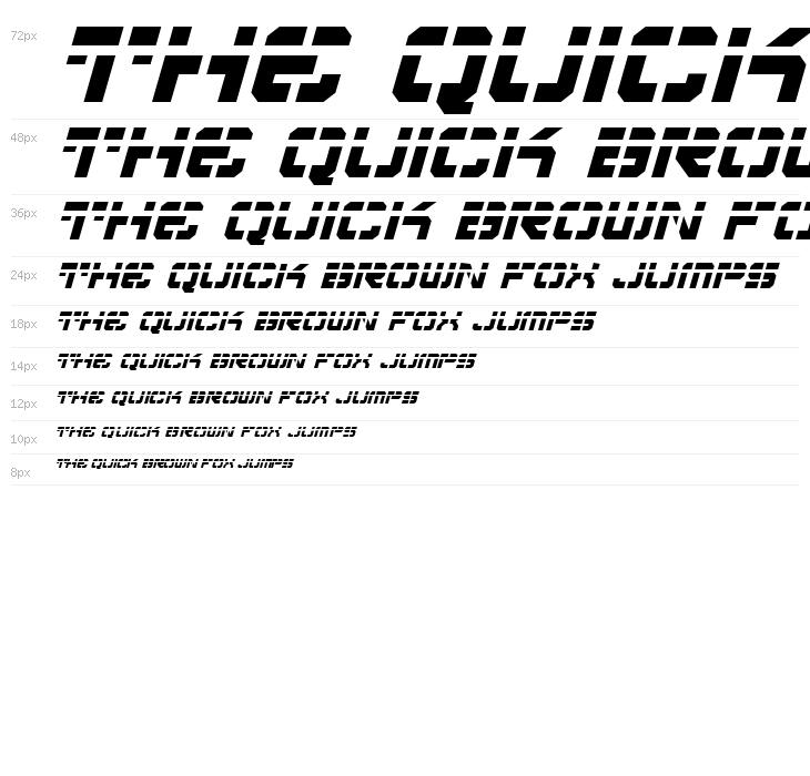 Vyper Laser Italic Waterfall