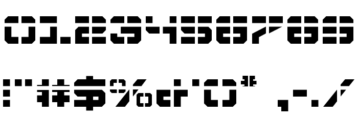 Vyper Laser Font OTHER CHARS
