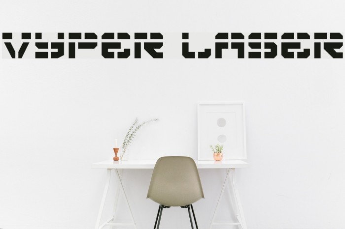 Vyper Laser Font examples