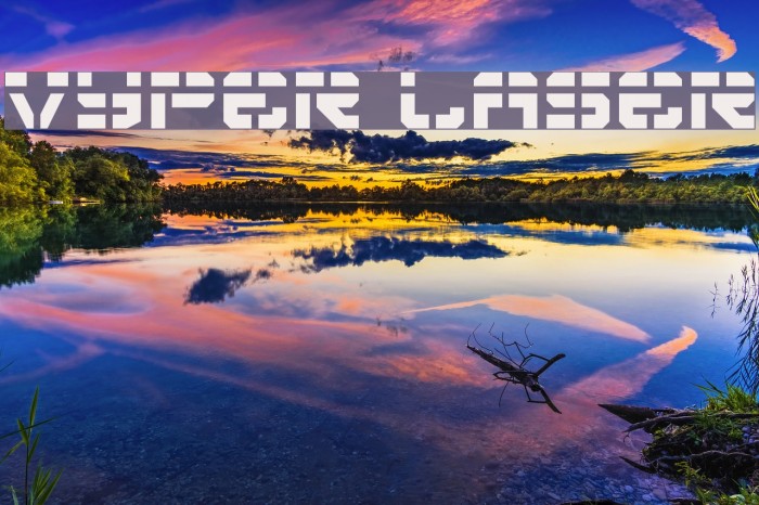 Vyper Laser Font examples