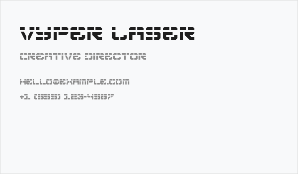 Vyper Laser Business Card