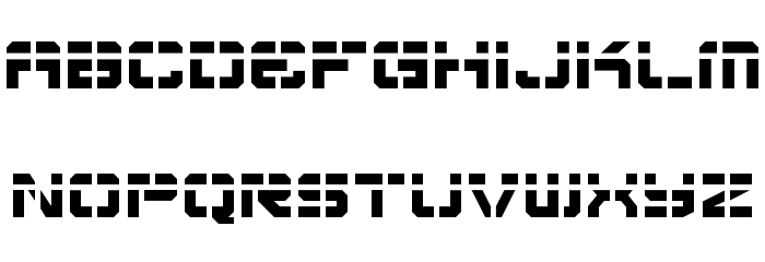 Vyper Laser Font LOWERCASE