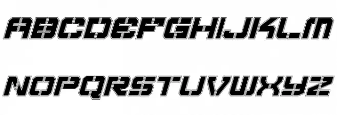 Vyper Pro Italic Schriftart Kleinbuchstaben