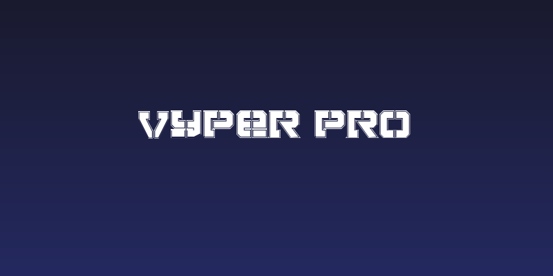 Vyper Pro Social Header