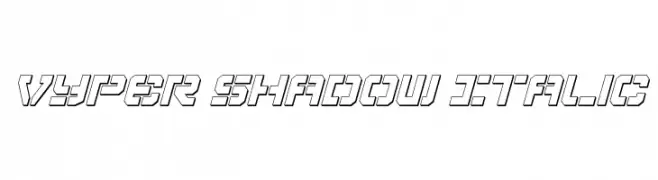 Vyper Shadow Italic  baixar fontes gratis
