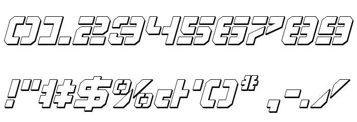 Vyper Shadow Italic Font OTHER CHARS