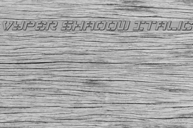 Vyper Shadow Italic Schriftart examples