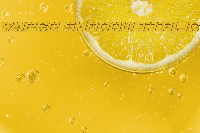 Vyper Shadow Italic Font examples