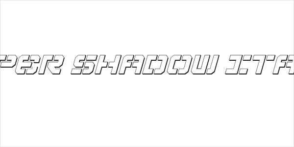 Vyper Shadow Italic Logo