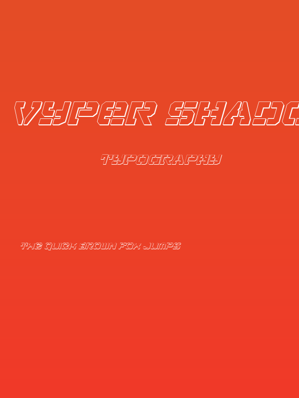 Vyper Shadow Italic Poster