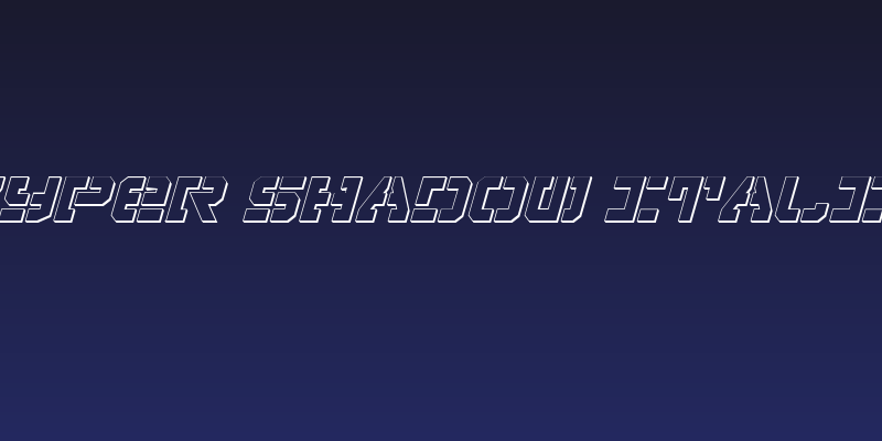 Vyper Shadow Italic Social Header