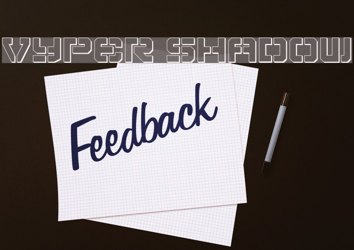 Vyper Shadow Font examples