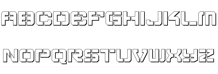 Vyper Shadow Font LOWERCASE