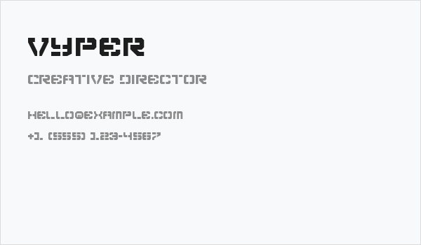 Vyper Business Card